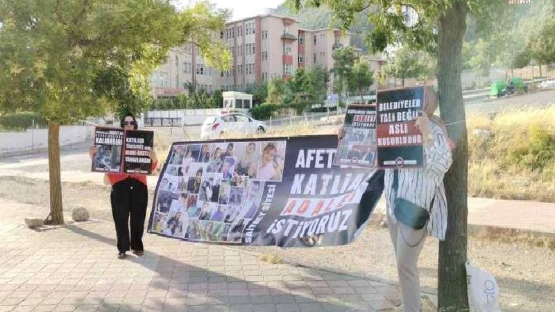 Adalet nöbeti tutan depremzede Tuba Erdemoğlu: Göz göre göre 44 kişinin katliamıyla sonuçlanan Saitbey Sitesi için adalet istiyoruz