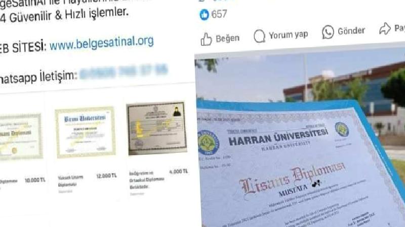 Sosyal medyada 25 bin liraya sahte lisans diploması: “KPSS’ye gir, vize başvurusu yap”