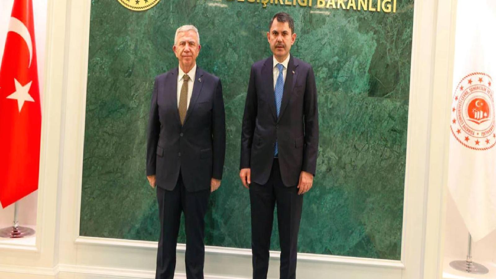 Murat Kurum ve Mansur Yavaş görüştü: Ankara’nın gündemini ele aldık, talepleri dinledik