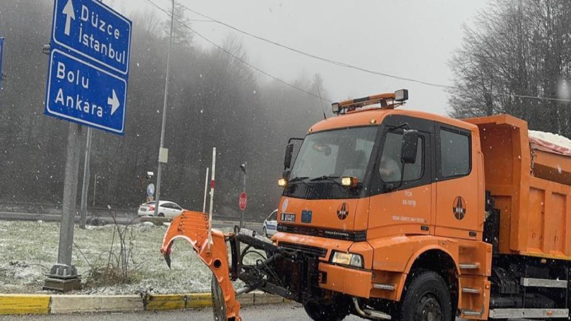 Bolu Dağı, Kartalkaya ve Kartepe’de kar yağışı başladı