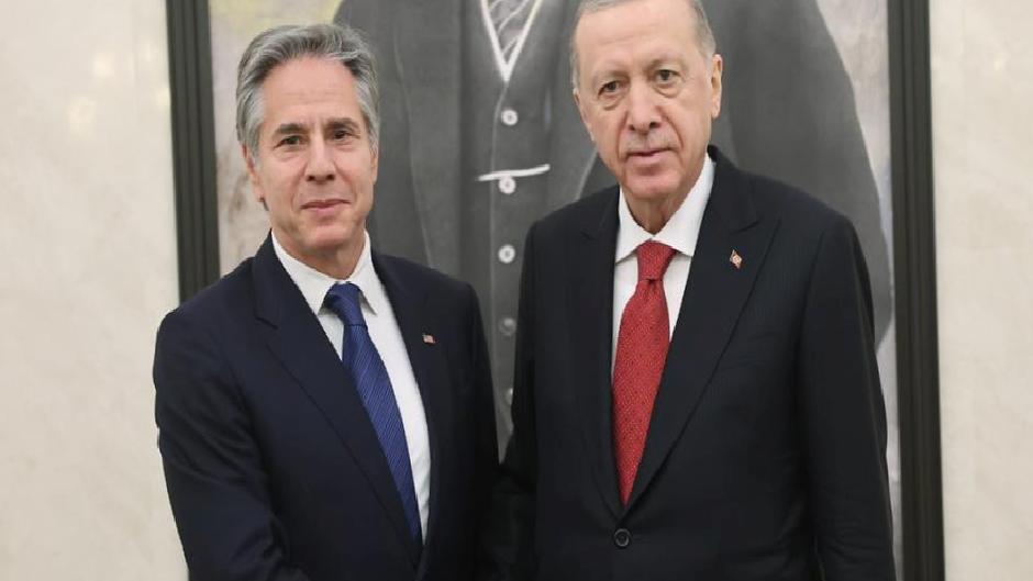 Erdoğan ile Blinken Esenboğa’da görüştü