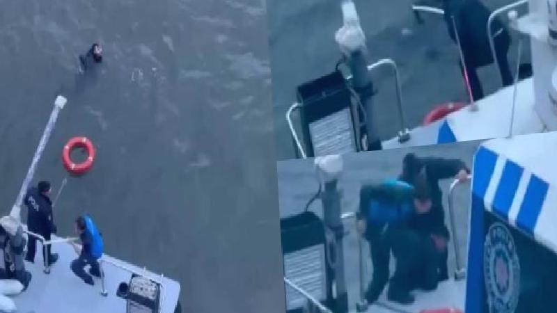 Haliç Metro Köprüsü’nden düşen kişi kurtarıldı