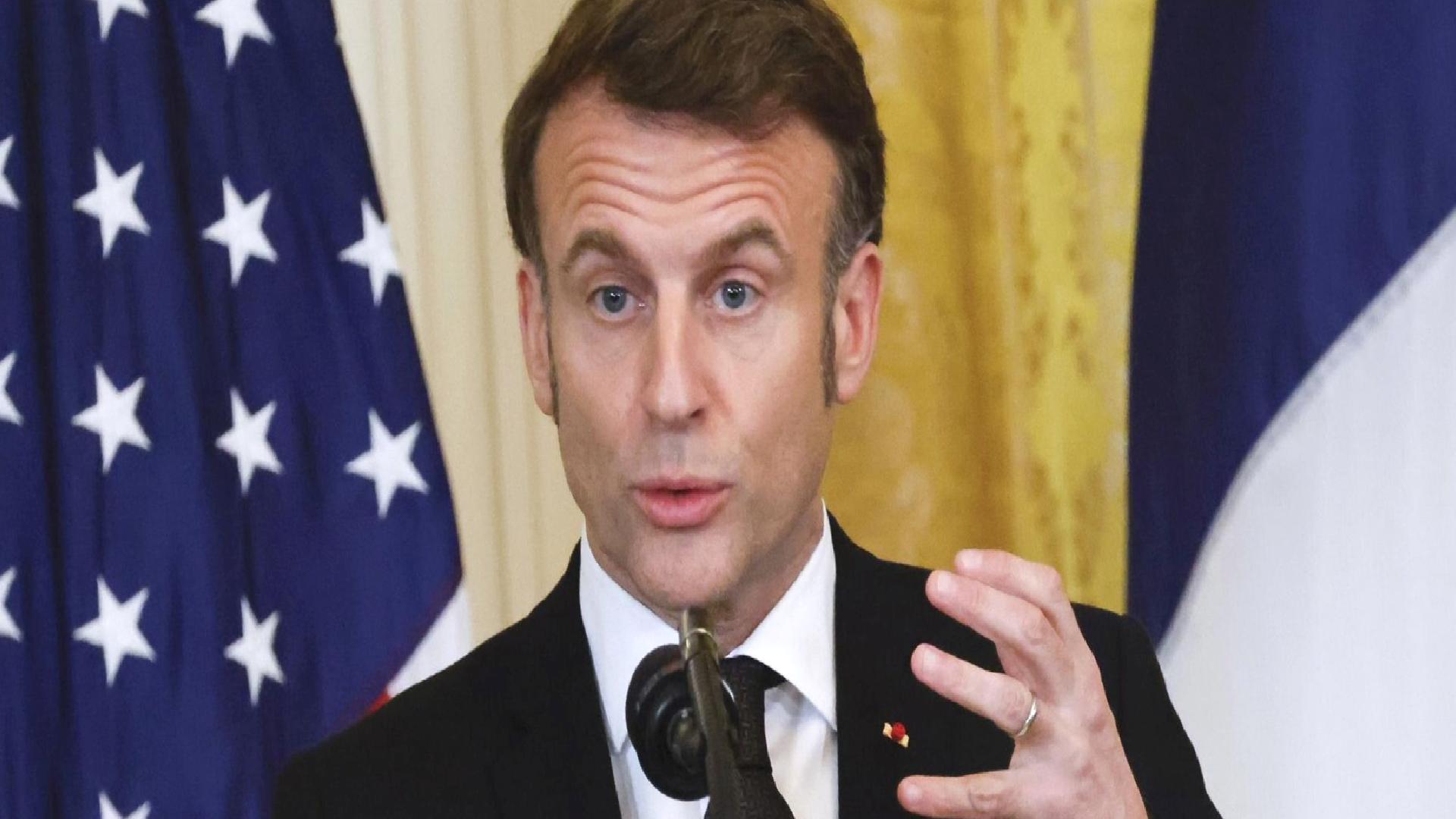 Macron: Dondurulmuş Rus varlıklarını ele geçirmek uluslararası hukuka aykırı