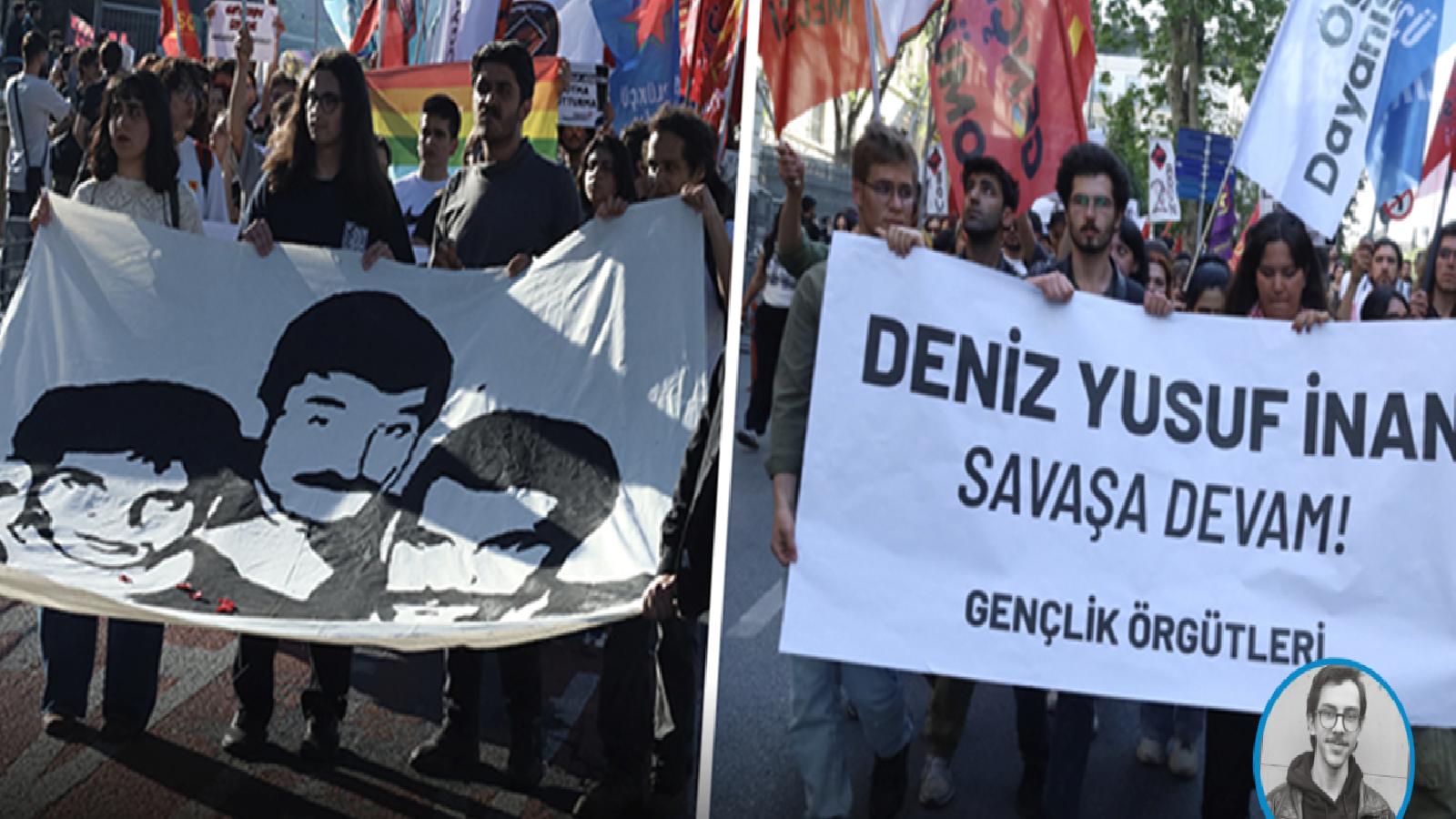 ”Üç fidan” için Taksim’den Dolmabahçe’ye yüründü; polis gökkuşağı bayrağına müdahale etti: Denizler ölmedi, kavgamızda yaşıyor!