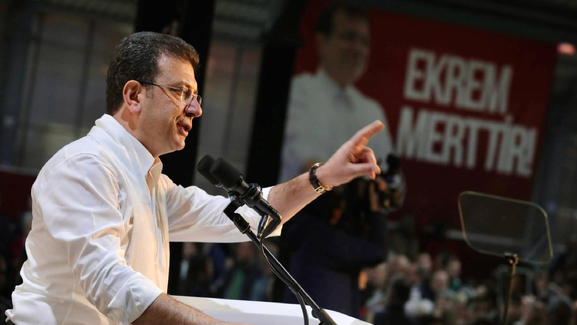 İmamoğlu: Benimle mertçe yarışmaya cesaretleri olmadığı için yargı eliyle pehlivanlık taslıyorlar!