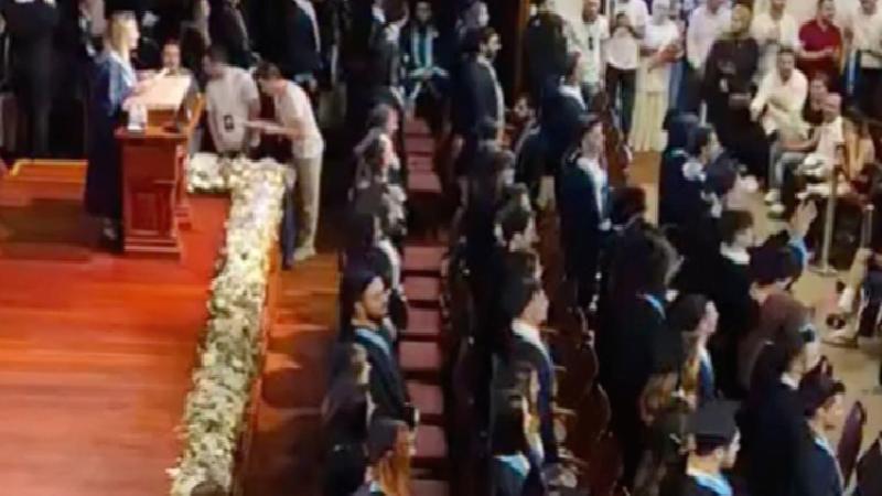 Boğaziçi Üniversitesi öğrencilerinden atanmış bölüm başkanına protesto