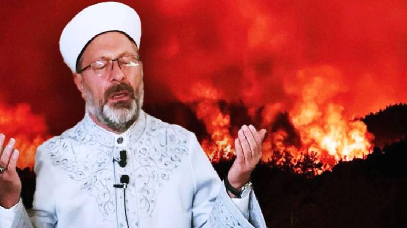 Diyanet İşleri Başkanı Ali Erbaş duyurdu: Orman yangınlarına karşı camilerde dua edilecek
