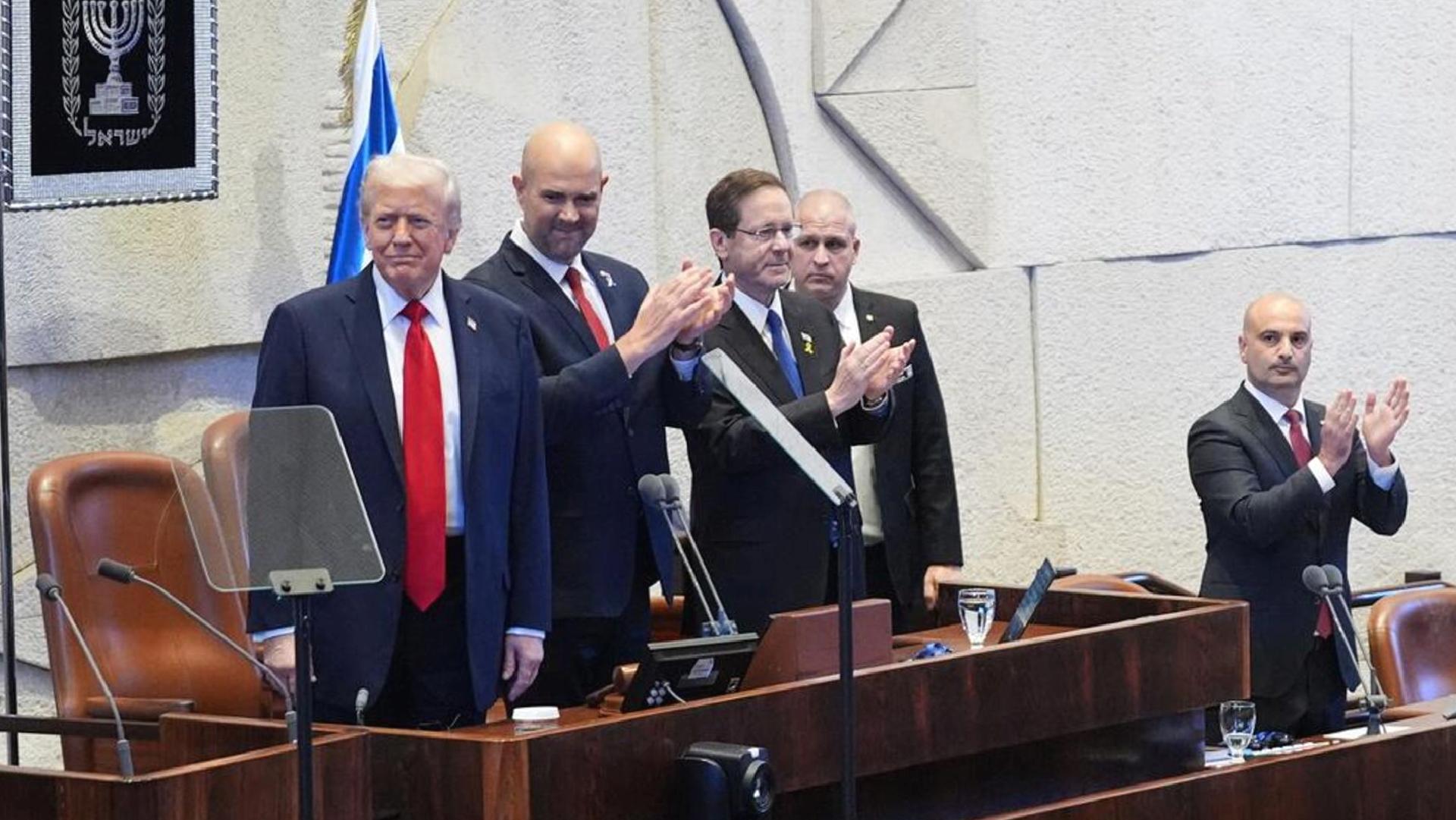 Trump İsrail Parlamentosu Knesset’te konuşuyor: Yeni bir Ortadoğu’nun şafağındayız