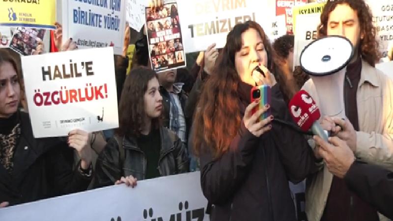 19 Mart protestolarının 9. ayında Beyazıt’ta yürüyüş yapan öğrencilerden bazıları gözaltına alındı