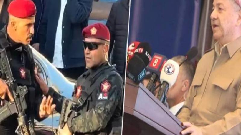 Cizre’ye sempozyuma gelen Barzani’nin ‘bordo bereli ve silahlı’ korumaları AKP içinde rahatsızlık yarattı: Vali görevden alınmalı
