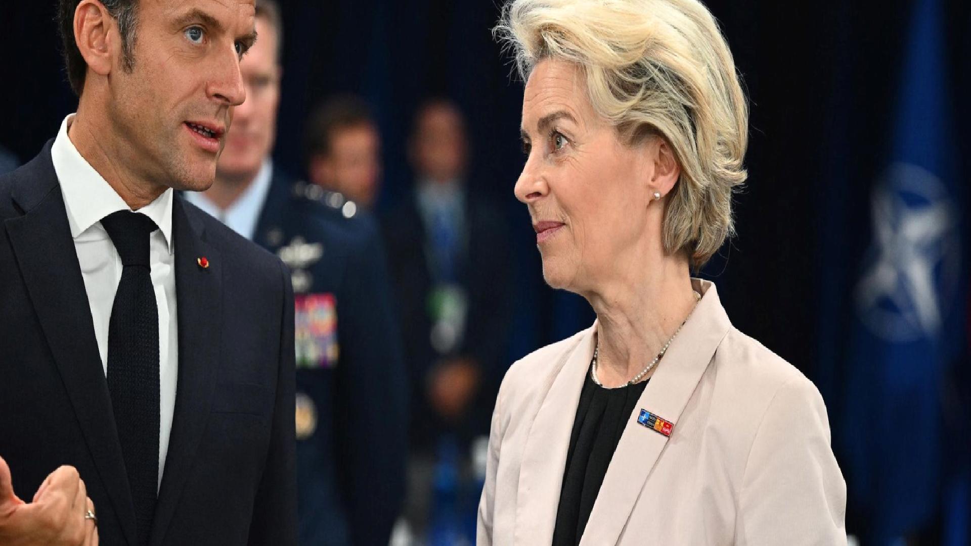AB Zirveai öncesi kritik buluşma: Von der Leyen Macron’la görüştü
