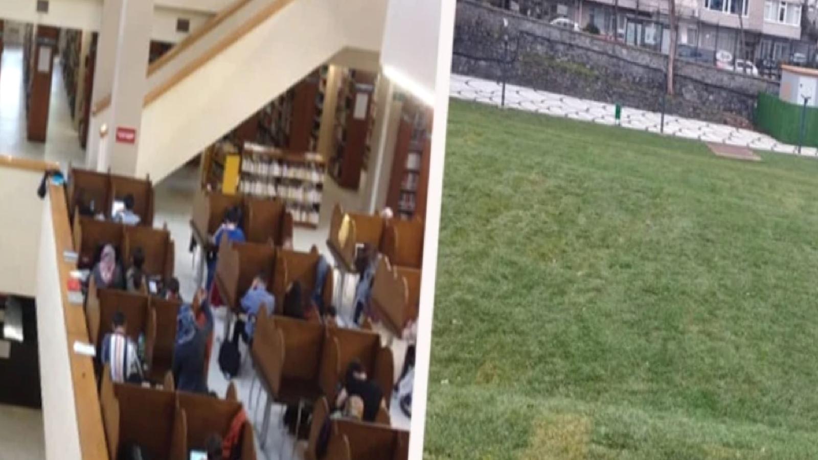 Boğaziçi Üniversitesi’nin tarihi kütüphanesi yıkıldı, yerine çayır yapıldı