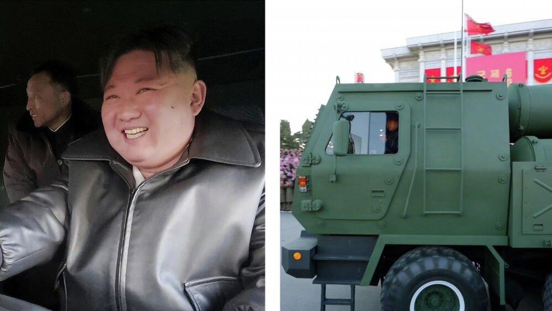 Kim Jong-un, yeni çoklu roketatarın direksiyonuna geçti