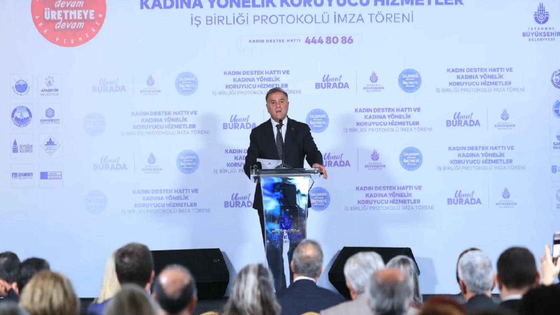 İBB ve 17 ilçe protokol imzaladı: Kadın Destek Hattı yaygınlaştırılıyor, sosyal destek paketi kapasitesi genişletilecek