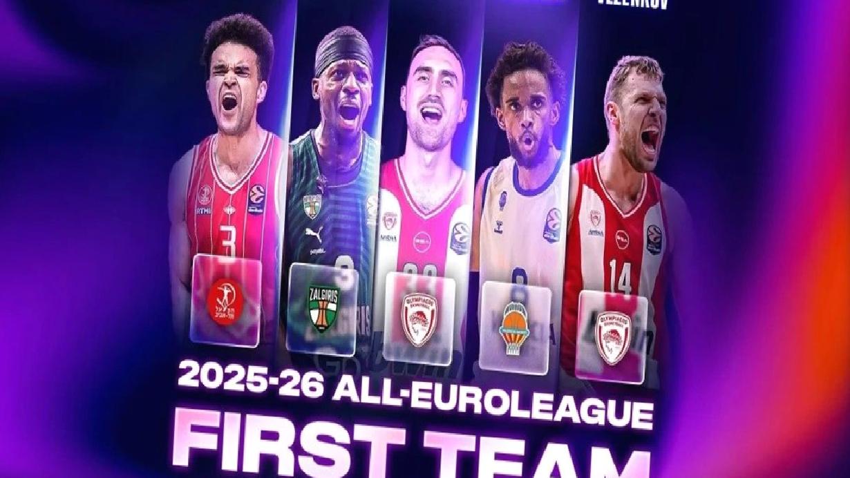 EuroLeague’de sezonun en iyi 5’i açıklandı