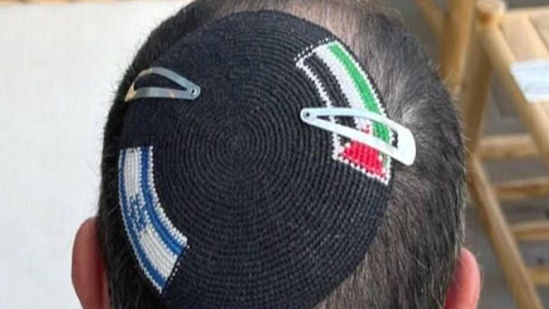 İsrail’de ‘kipa’ krizi: Üzerindeki Filistin Bayrağı Nedeniyle Gözaltına Alındı, polis makasla kesti