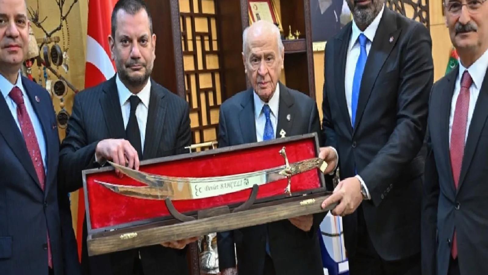 Trabzonspor Başkanı Ertuğrul Doğan’dan MHP Genel Başkanı Devlet Bahçeli’ye ziyaret