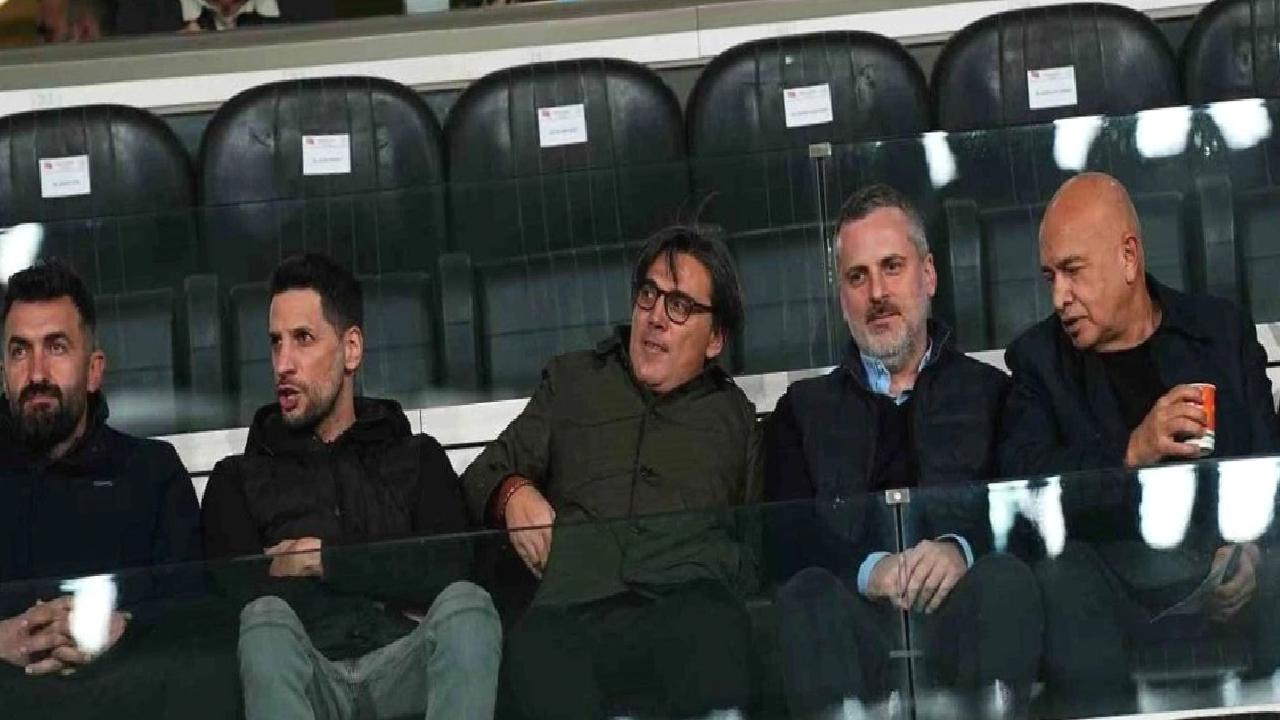 Vincenzo Montella Beşiktaş maçını tribünden izledi