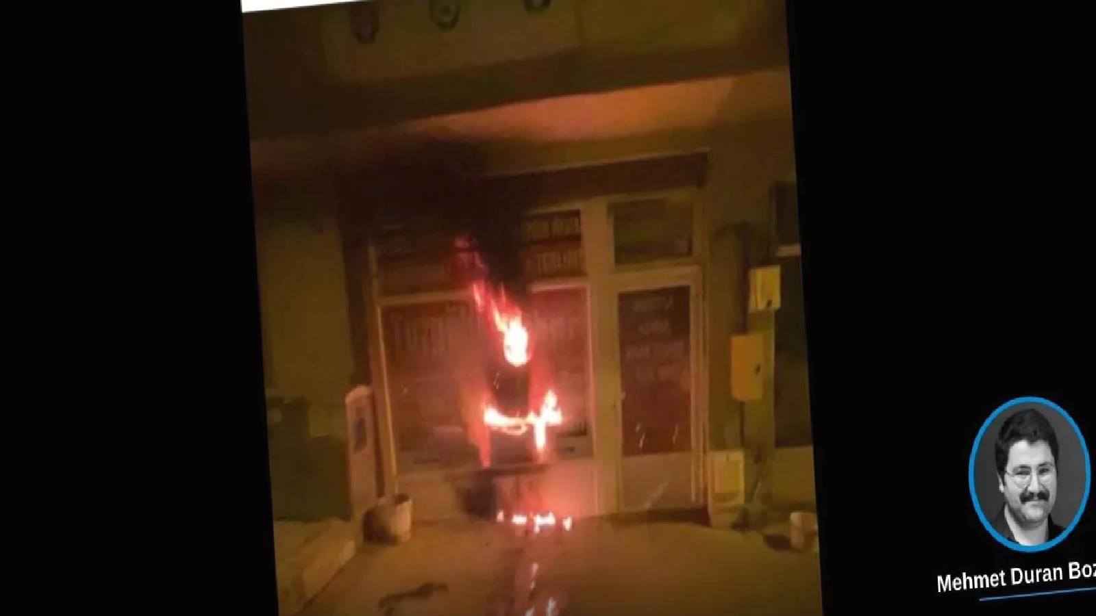 Gazete ofisini ateşe verdi, canlı yayınladı: Cumhurbaşkanı’na sesleniyorum, kaymakamla yolsuzluk yapıyorlar