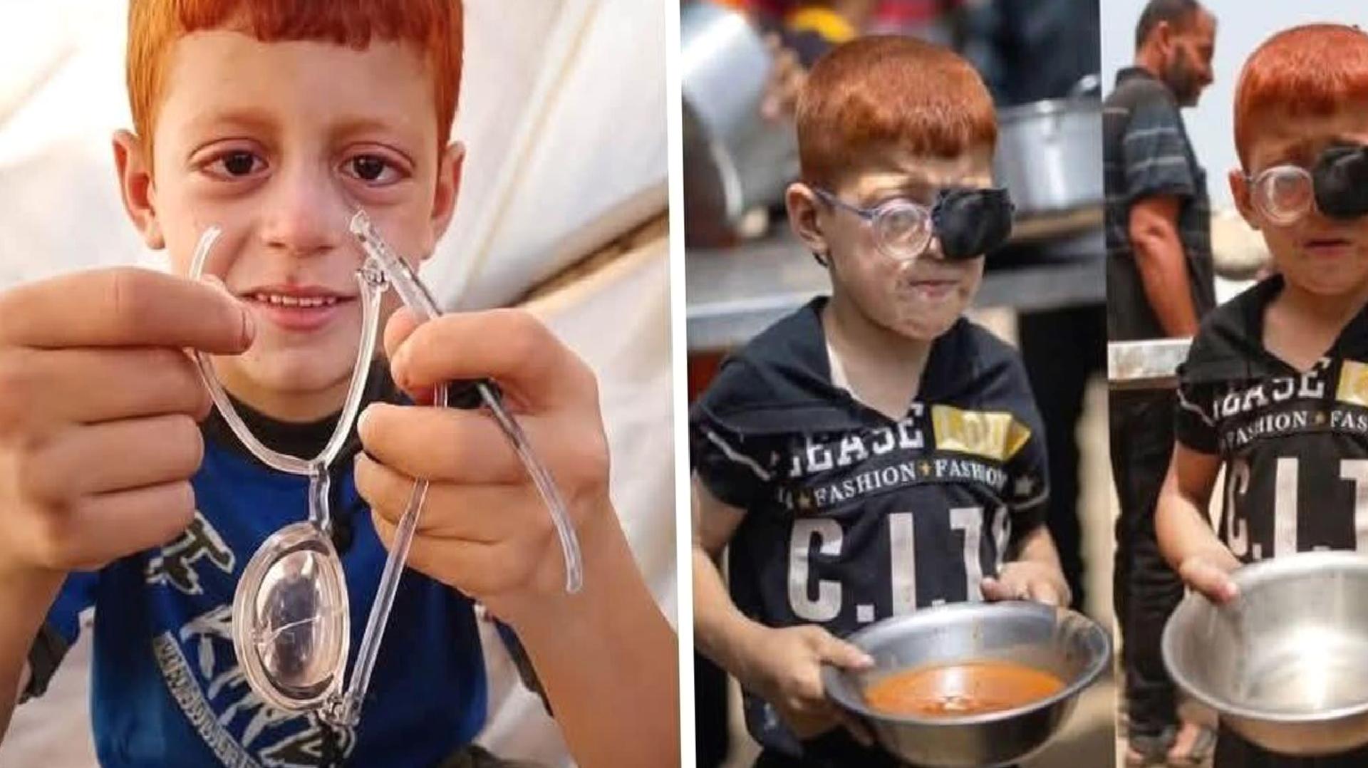 Filistinli çocuğun kırılan gözlükleri için ağladığı video milyonlarca izlendi
