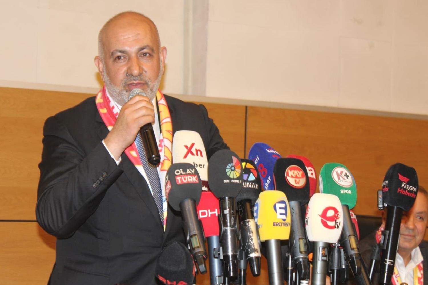 Kayserispor Olağanüstü Genel Kurul toplantısında başkanlığa Ali Çamlı seçildi