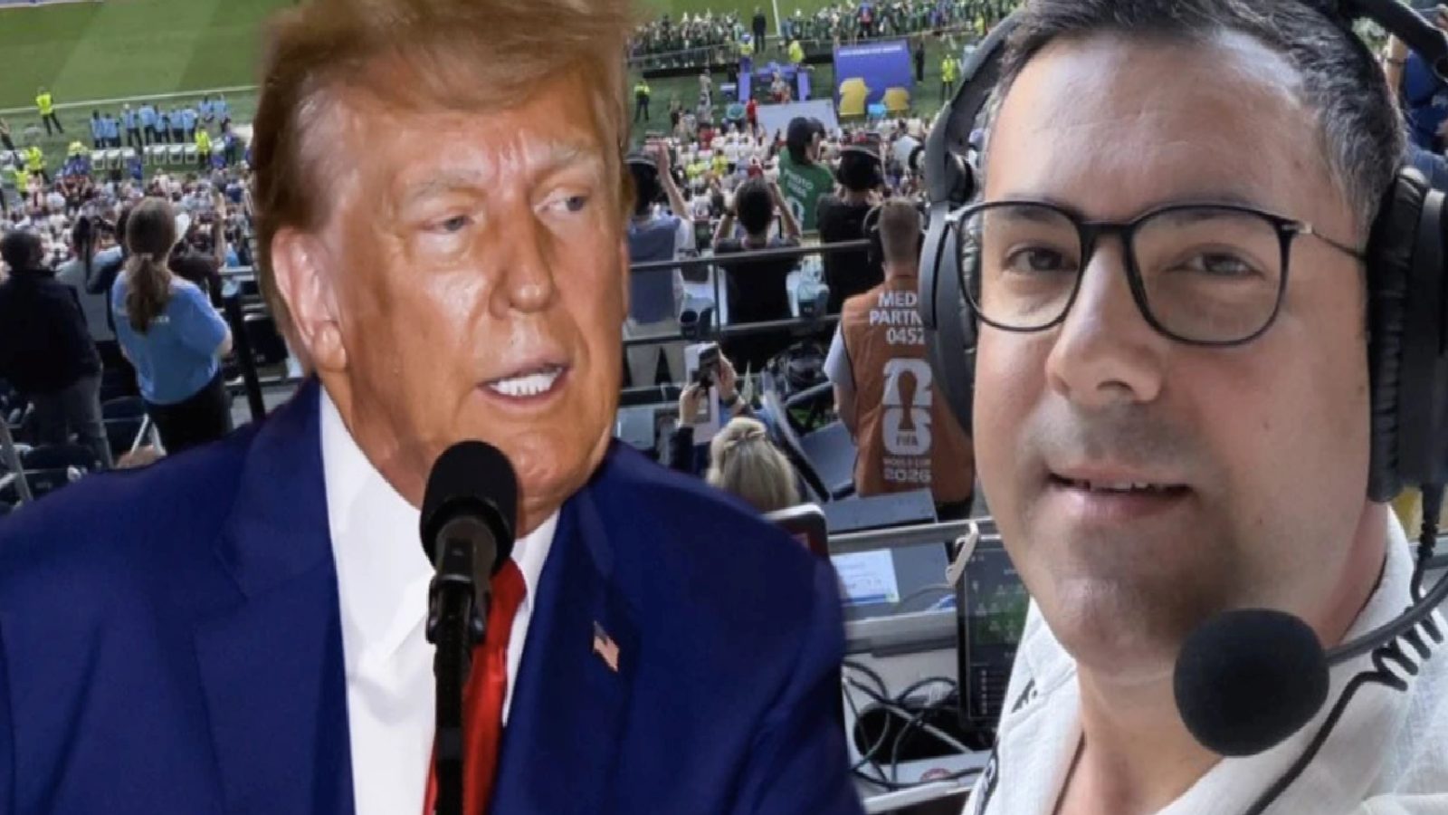 TRT spikeri Özkan Öztürk’ten flaş ‘Trump’ göndermesi! ABD maçı sonrası…