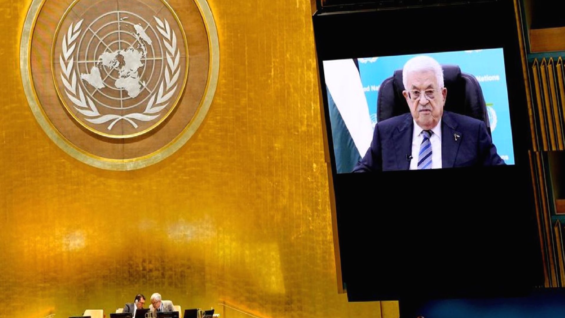 BM Genel Kurulu’na video gönderen Filistin Devlet Başkanı Abbas: Filistin halkı, vatanında kalacak